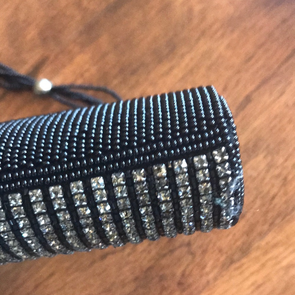 Beautiful Well Made Solid Rhinestone Nordstrom Bag - image 7